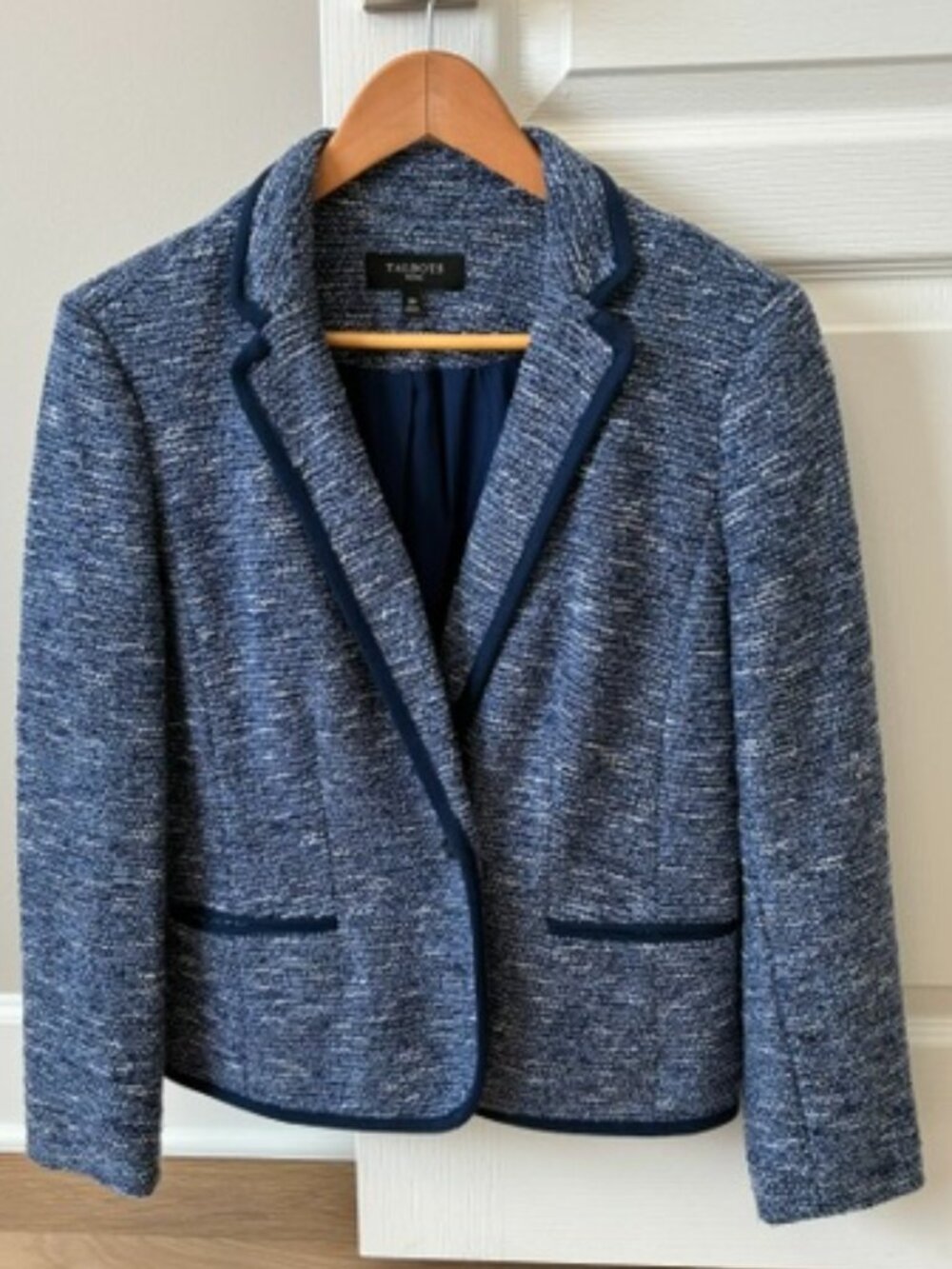 Talbots lined button front jacket blazer 10P petite